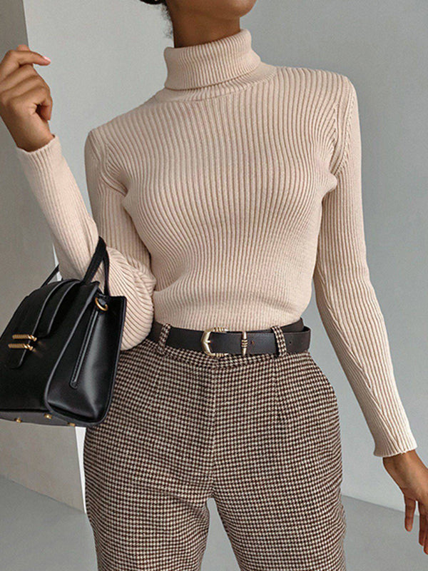Celeste - Ribbed Turtleneck Sweater