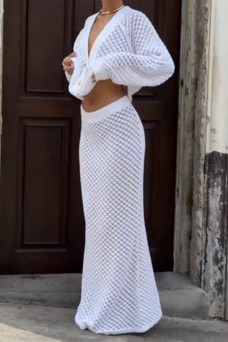 ELITHA – DAILY ELEGANT HOLLOW-OUT TWO-PIECE SET