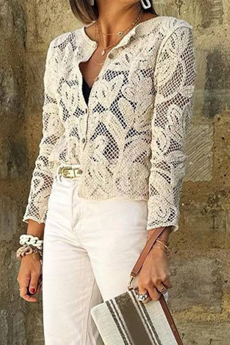 AMANI – CASUAL DAILY HOLLOW OUT BUTTONED OUTERWEAR