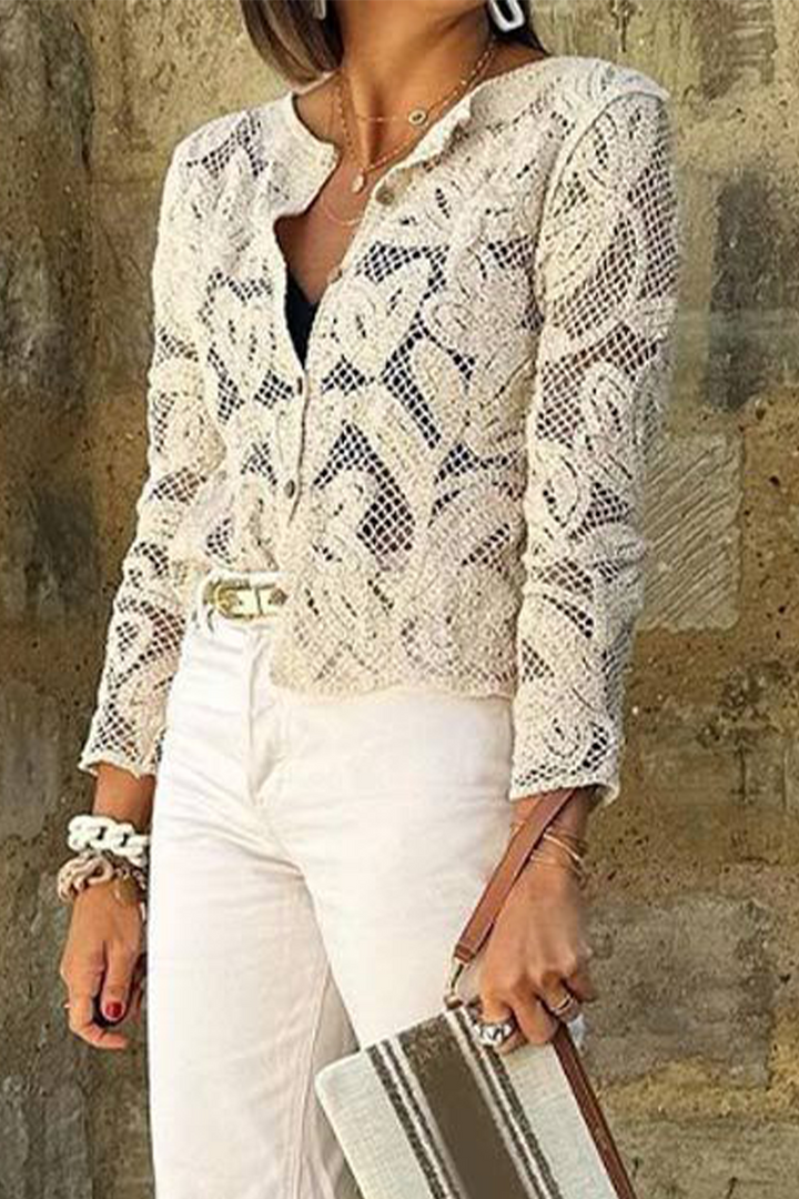 AMANI – CASUAL DAILY HOLLOW OUT BUTTONED OUTERWEAR