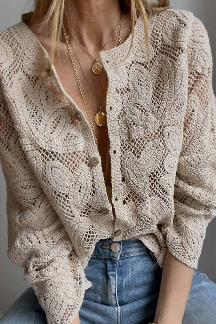 AMANI – CASUAL DAILY HOLLOW OUT BUTTONED OUTERWEAR