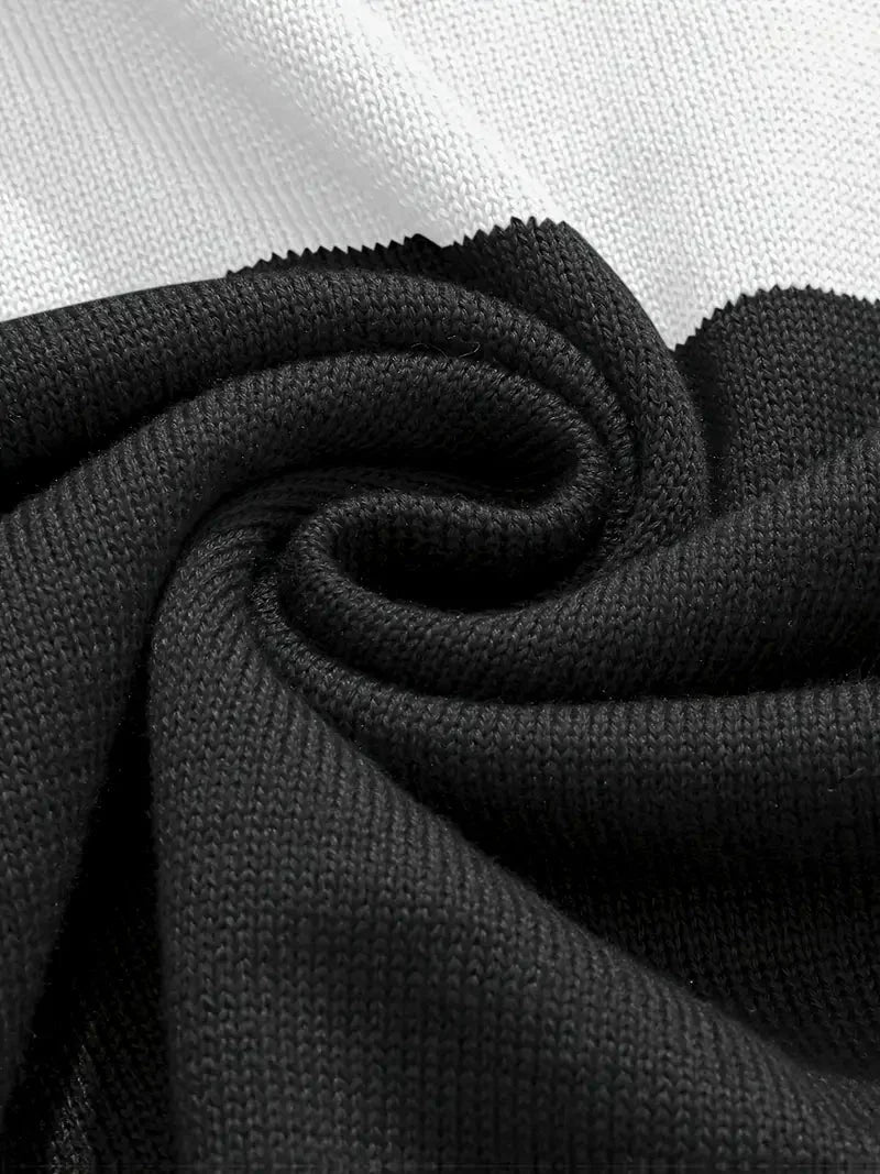 Brit & Boho™️ | The Luxe Colorblock Quarter Zip