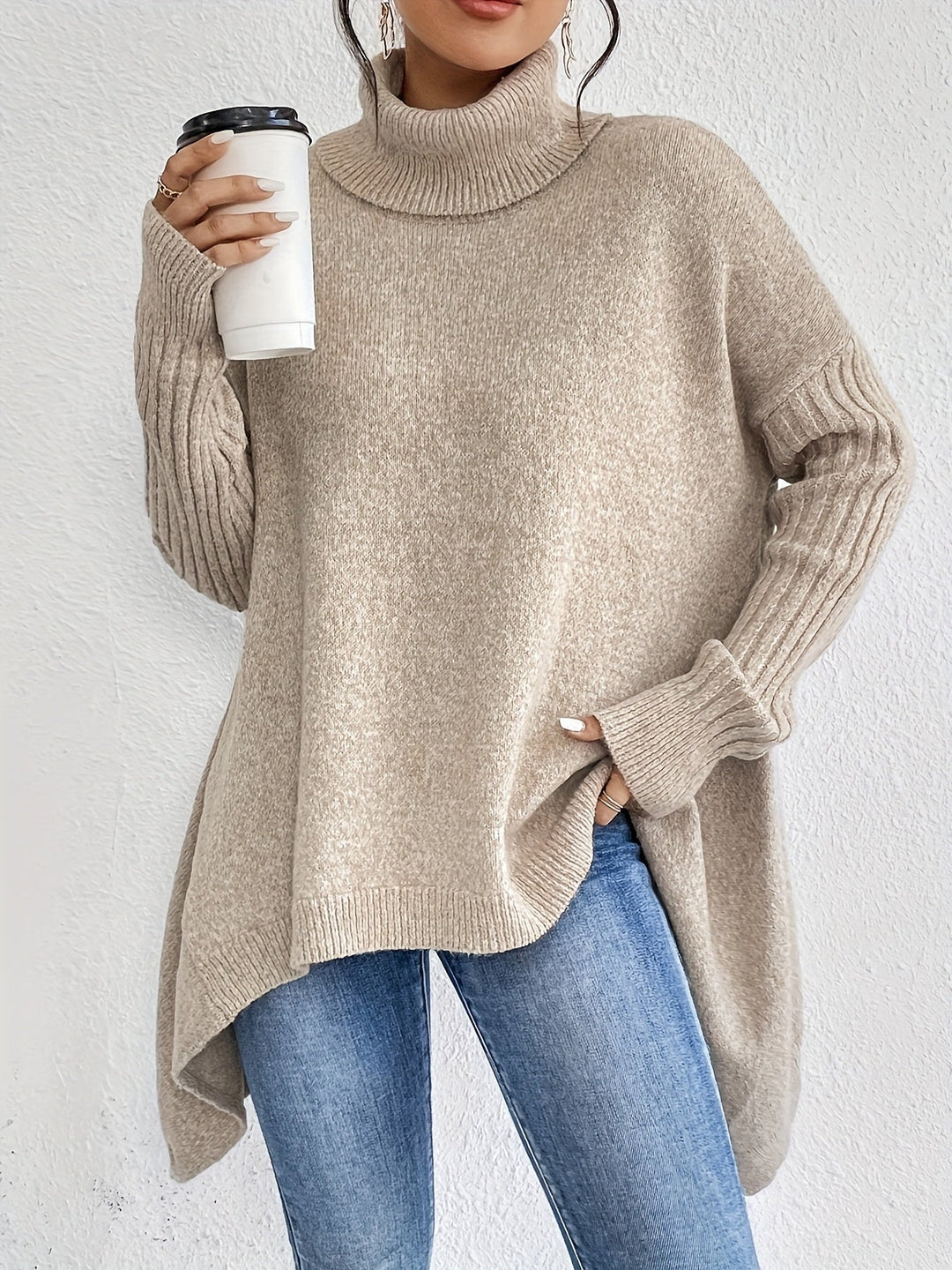 THALIORA – OVERSIZED TURTLENECK SWEATER