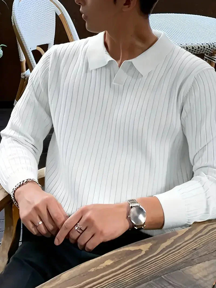 Brit & Boho™️ | Ribbed Knit Pullover Shirt