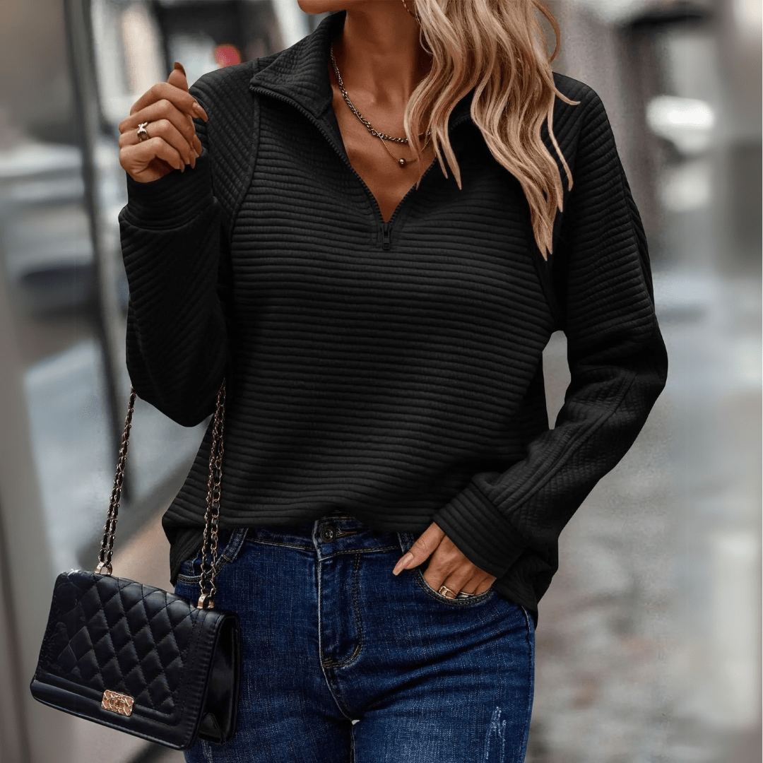 Kathleen - Casual Zip Sweater