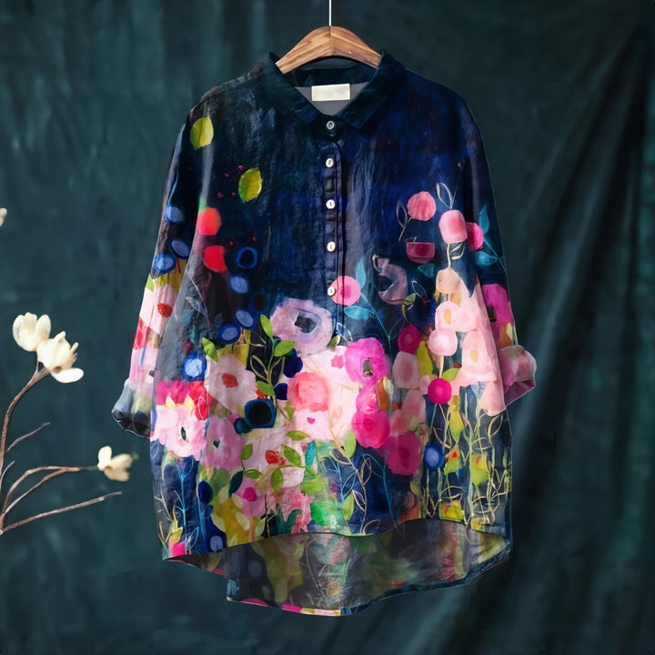 Fiona - Blouse with Romantic Floral Print