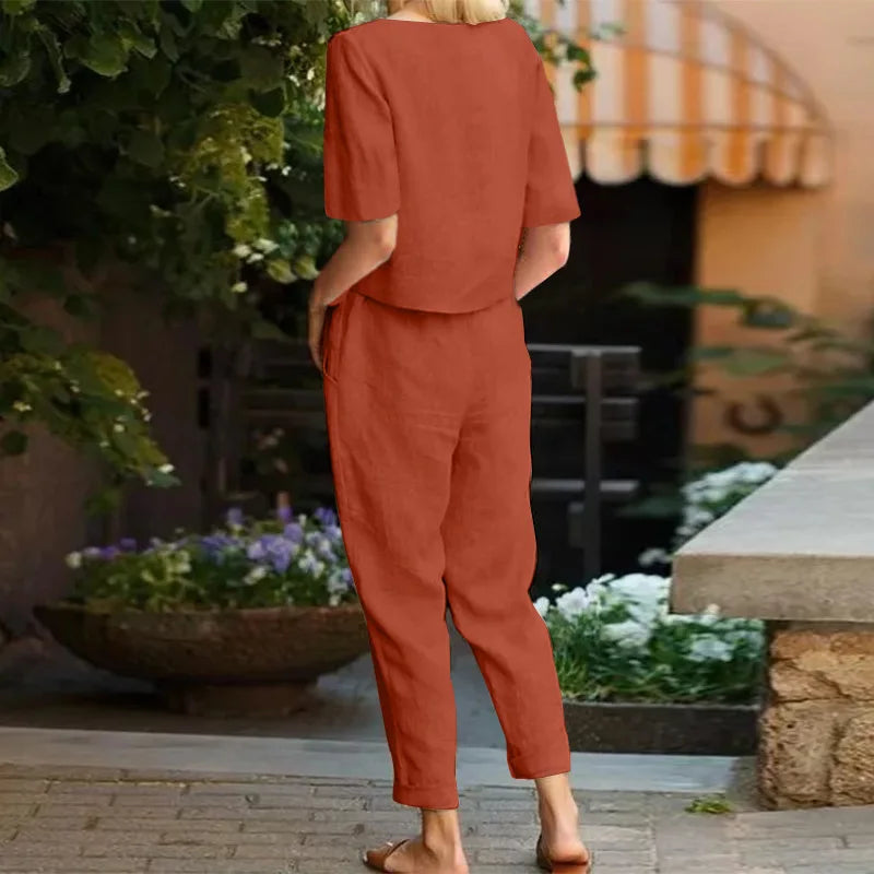Lily - Two-Piece Linen Set