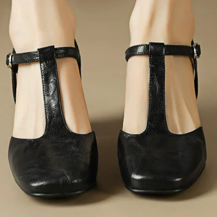 Beatrica Leather Mary Janes