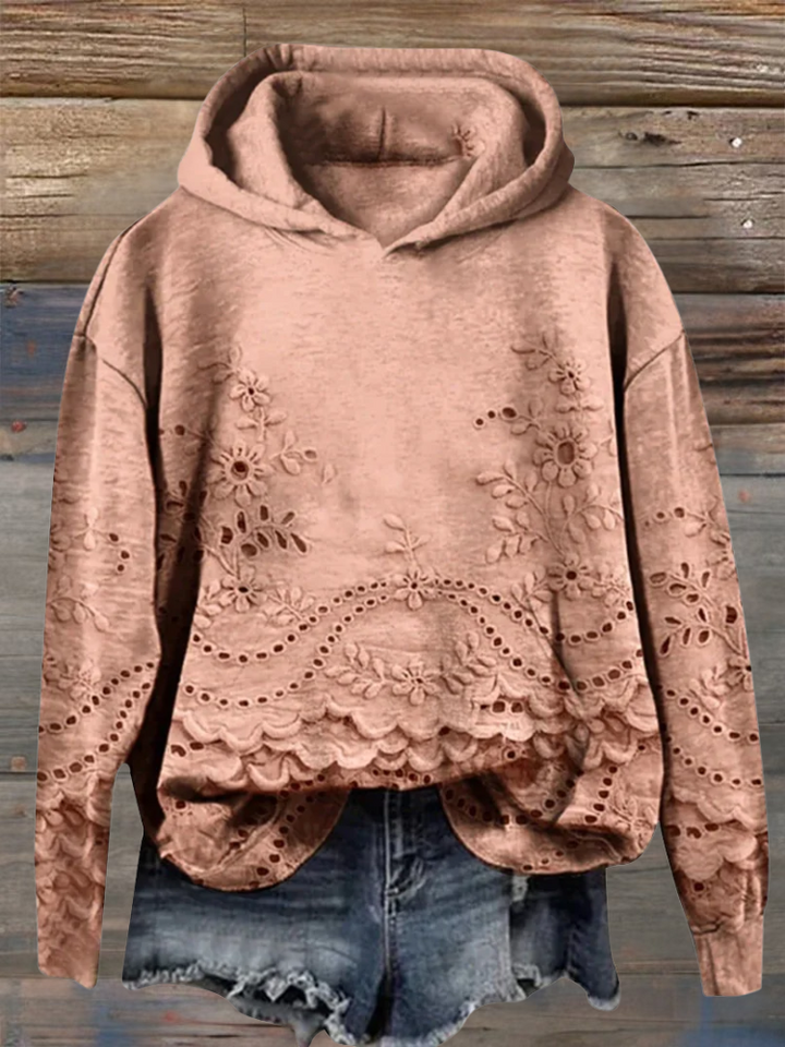 LINDA – SWEATER WITH LACE DETAILS