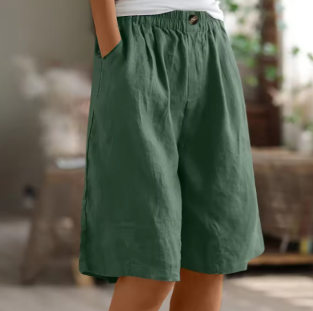 ZYLA – LINEN COMFORT RELAXED SHORTS