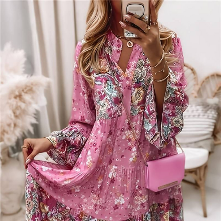Danika - Printed Boho Dress