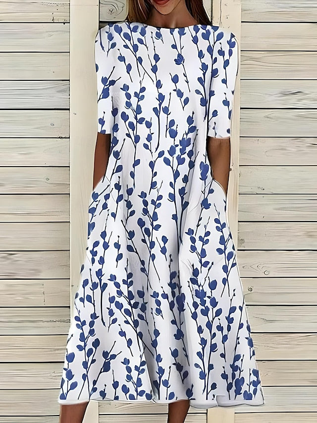 Sela – Coastal Floral Midi Dress