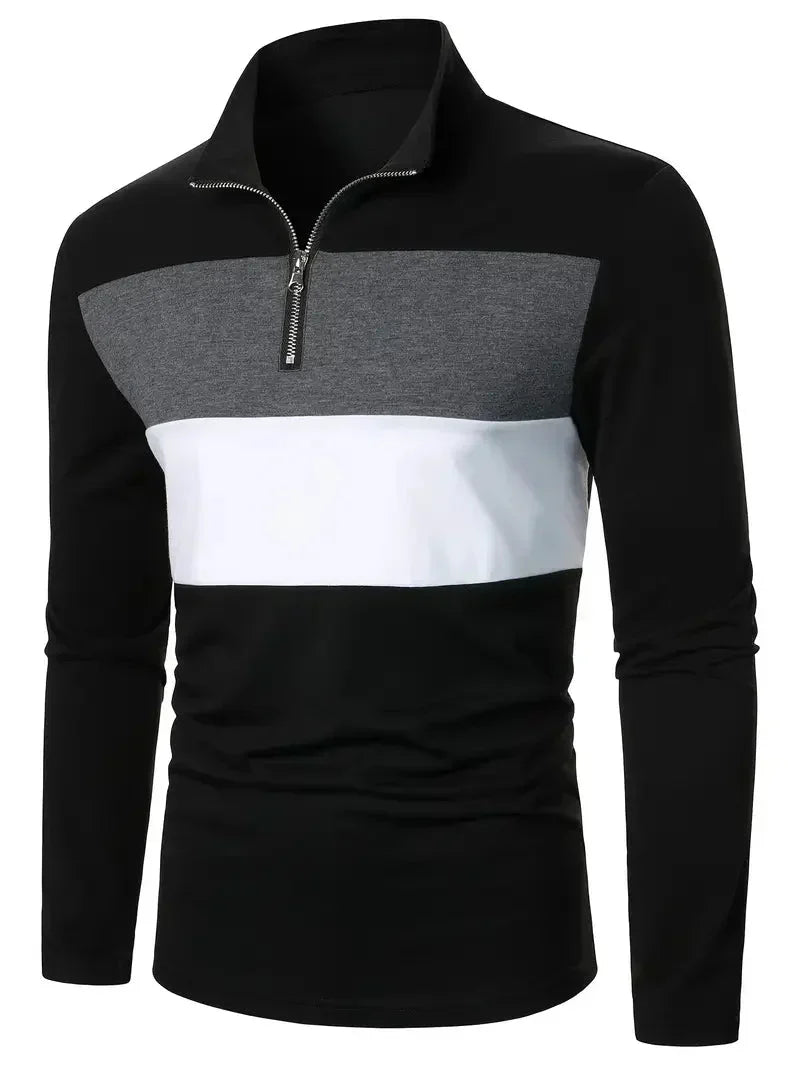 Brit & Boho™ | The Aspen Colorblock Quarter-Zip