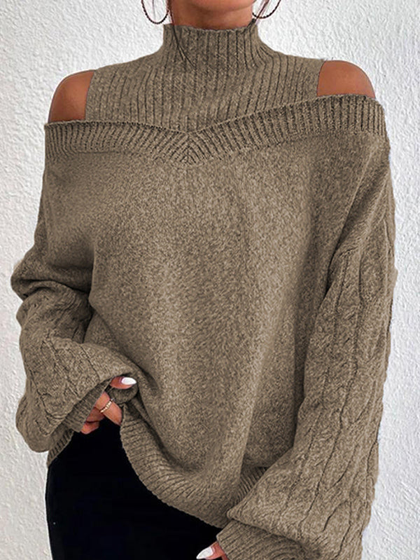 Bonnie - Off-Shoulder Cutout Sweater
