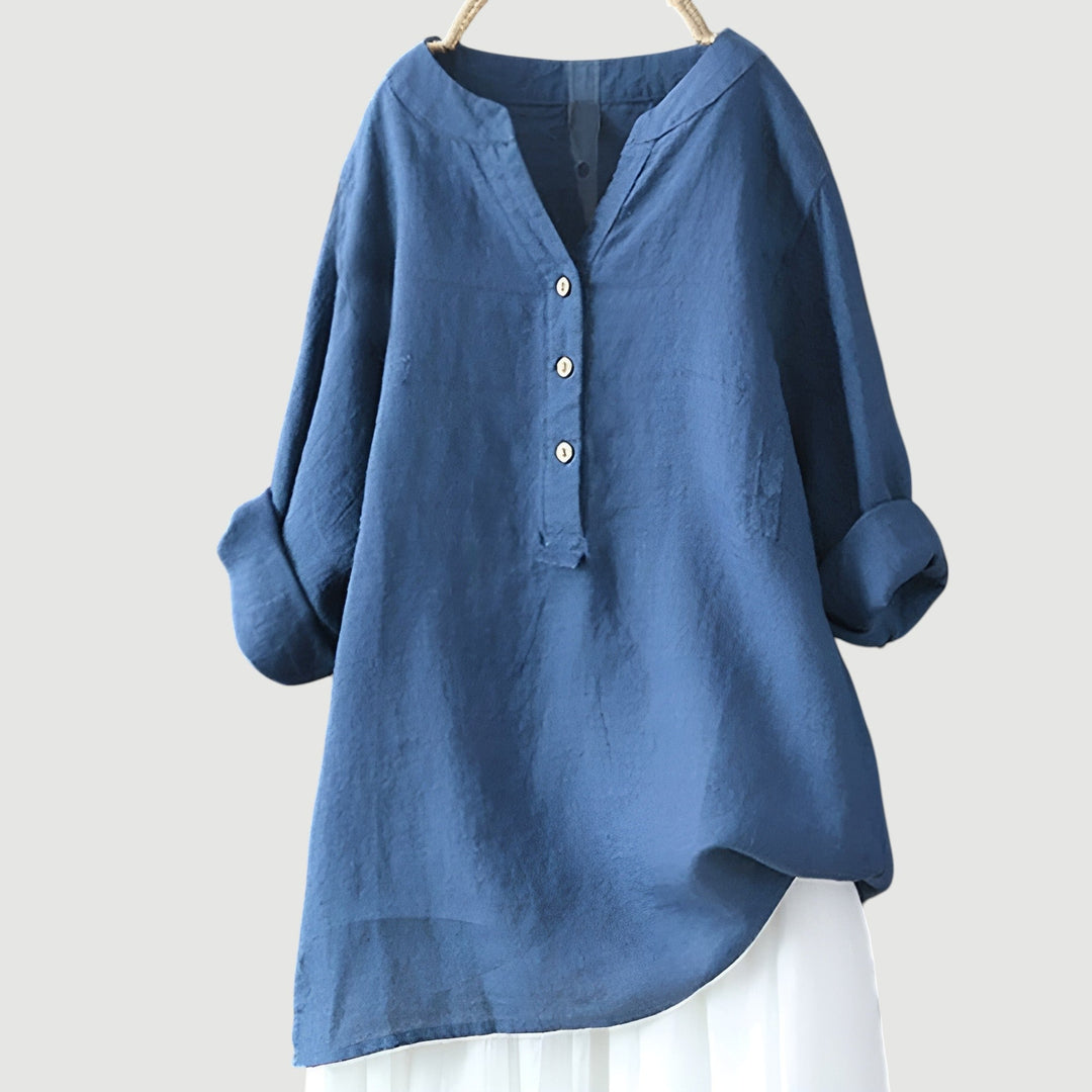 LYLA – AIRY AND COMFORTABLE LINEN TOP