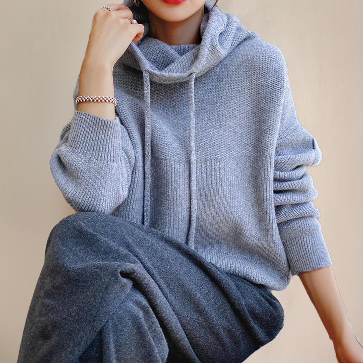Eva - Drawstring Knit Sweater