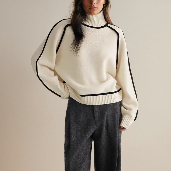 KAELIRYN – SOFT CASHMERE-LIKE TURTLENECK SWEATER