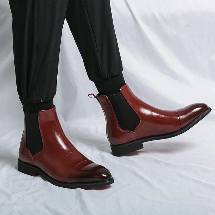 Giovanni Rossi Leather Chelsea Boots