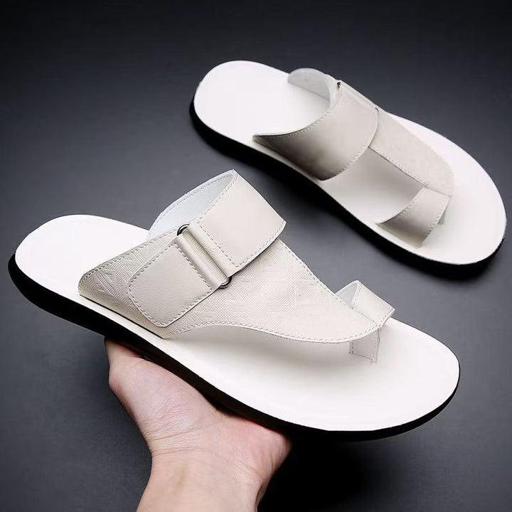 KINSEY – MINIMALIST GENUINE LEATHER STRAP SANDALS